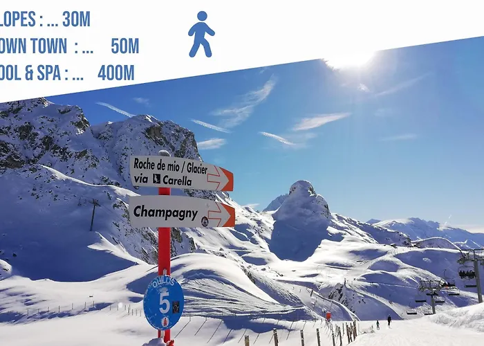 Elegant Logement, Superbe Vue Apartament La Plagne